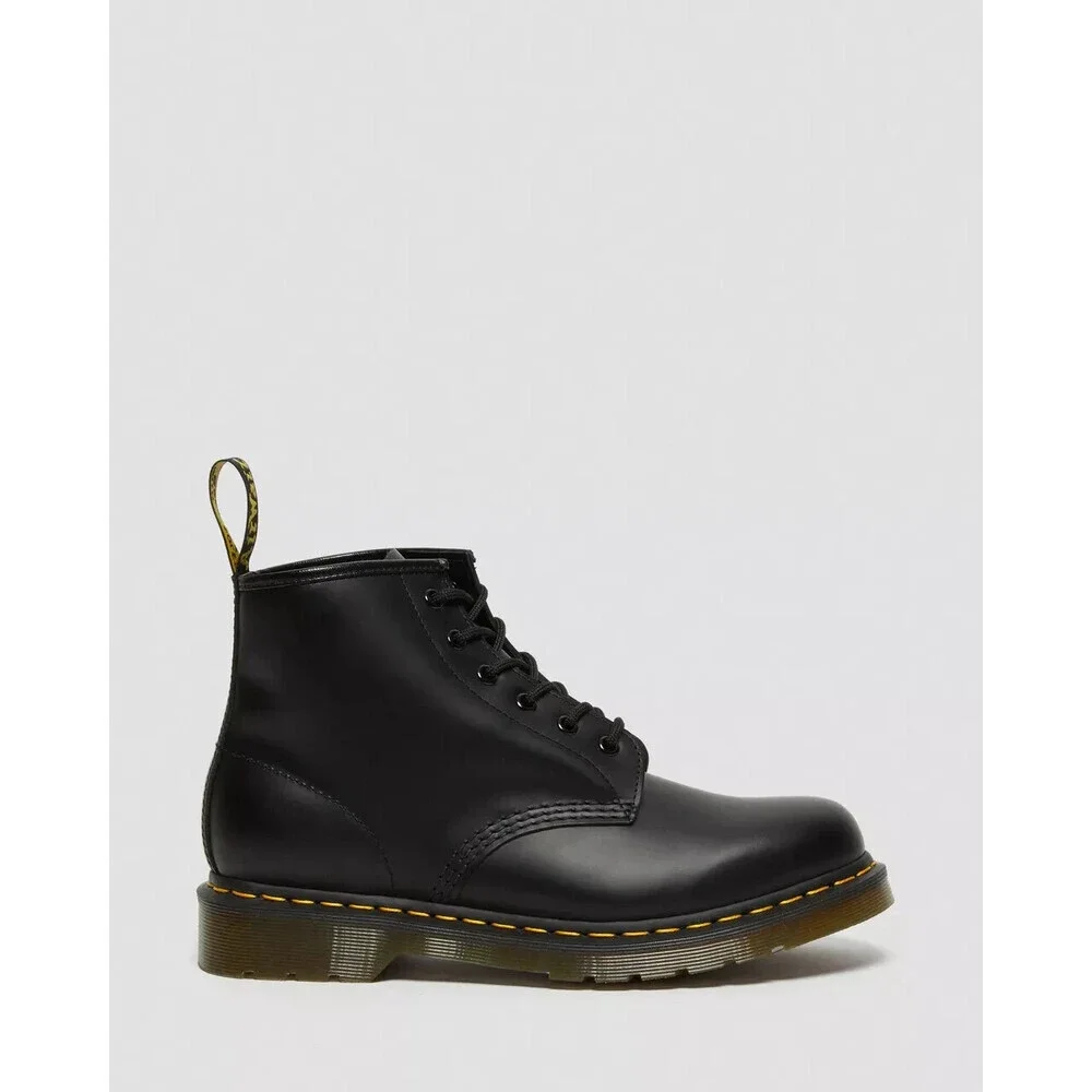 Dr. Martens 101 26230001 Boots Men's US 14 Black Leather Round Toe Ankle JOBB401